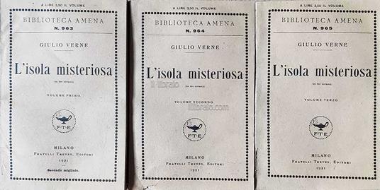 L' isola misteriosa - copertina