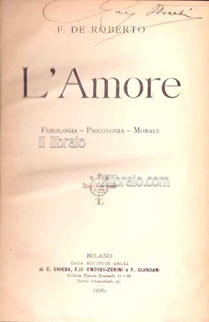 L' amore - copertina