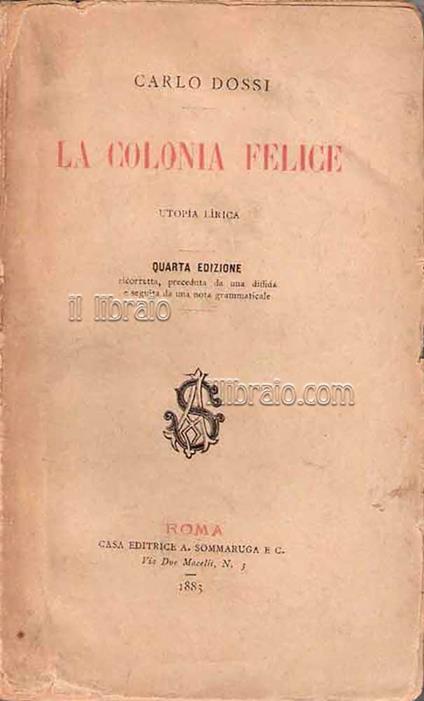 La colonia felice - copertina