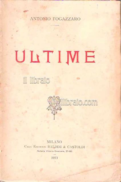 Ultime - copertina