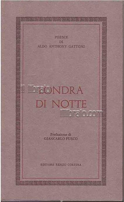 Londra di notte - copertina