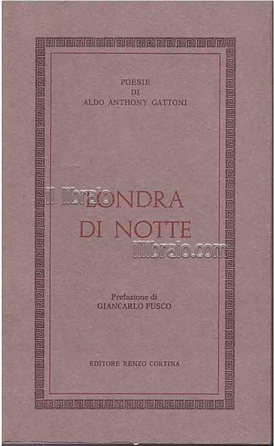 Londra di notte - copertina