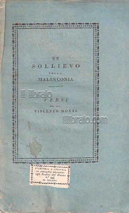 Un sollievo nella malinconia - copertina