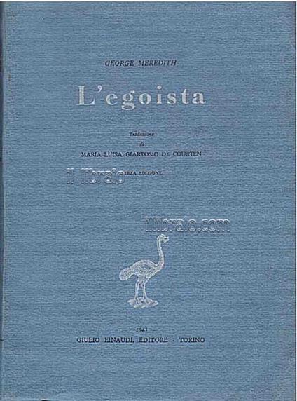 L' egoista - copertina