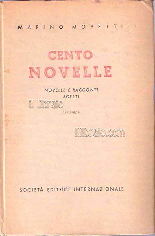 Cento novelle - M. Moretti - copertina