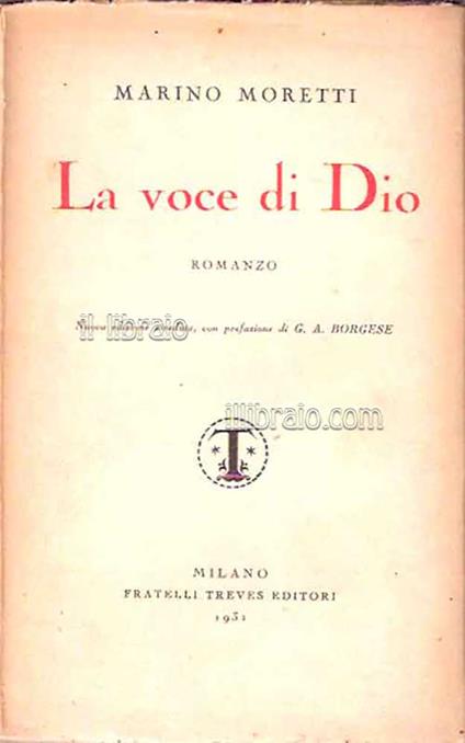 La voce di Dio - M. Moretti - copertina