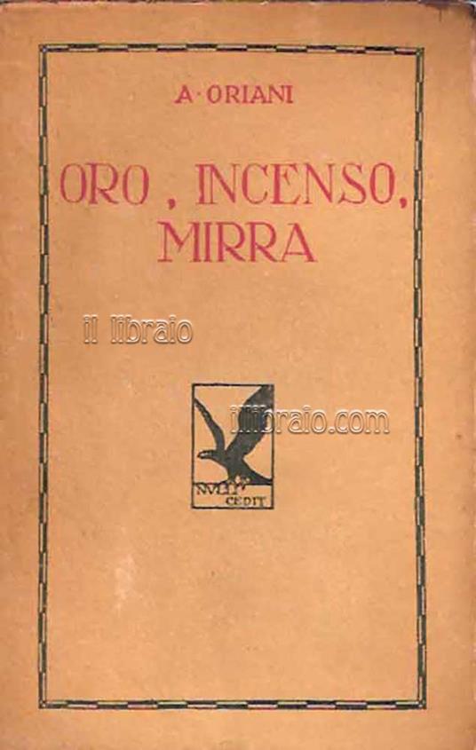 Oro, incenso, mirra - copertina