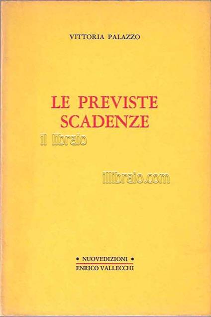 Le previste scadenze - copertina