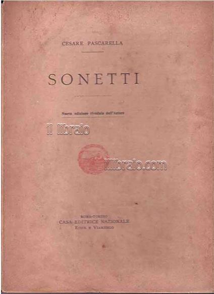 Sonetti - copertina