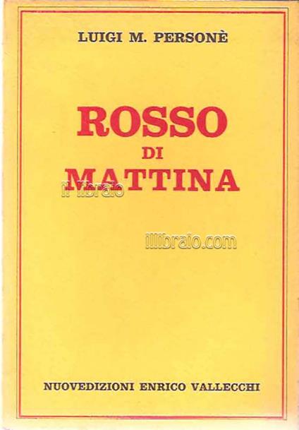 Rosso di mattina - copertina