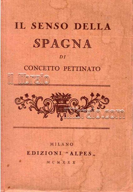 Il senso della Spagna - copertina
