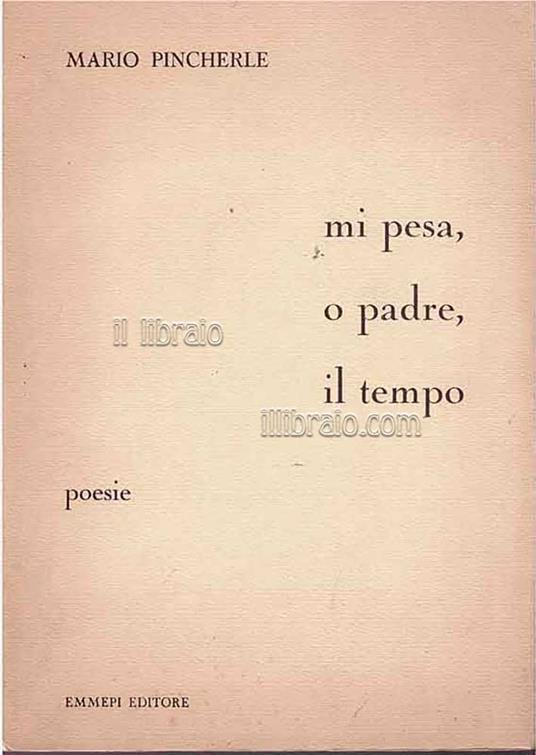 Mi pesa, o padre, il tempo - copertina