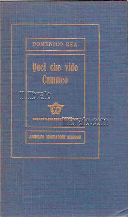 Quel che vide Cummeo - copertina