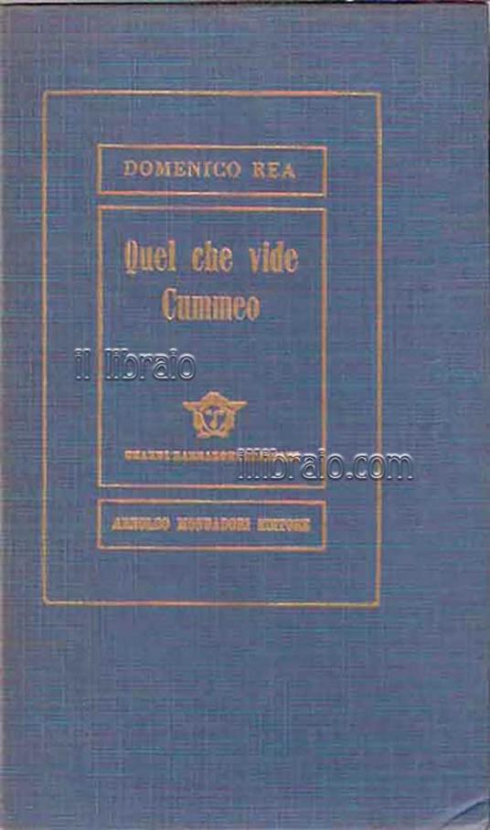 Quel che vide Cummeo - copertina