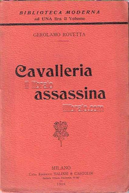 Cavalleria assassina - copertina