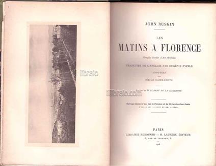 Les matins a Florence. Simples études d'Art chrétien - copertina