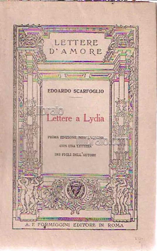 Lettere a Lydia - copertina