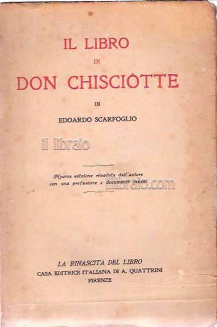 Il libro di Don Chisciotte - copertina