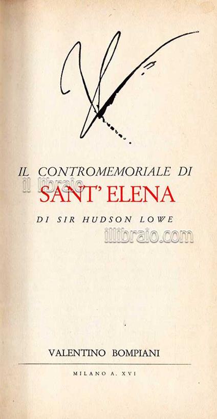 Il contromemoriale di Sant'Elena - copertina