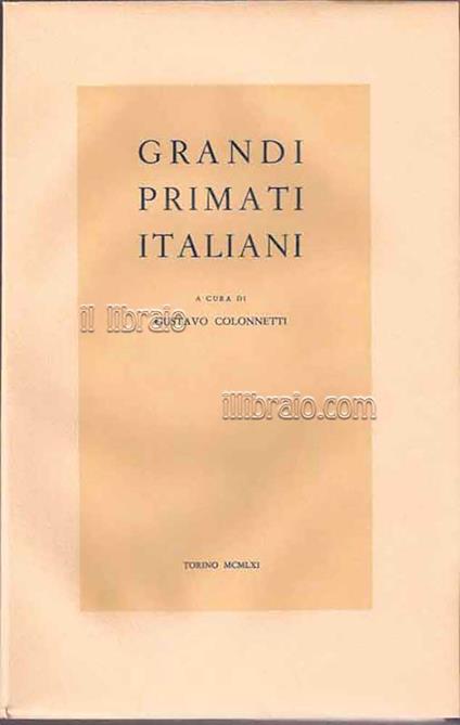 Grandi primati italiani - copertina