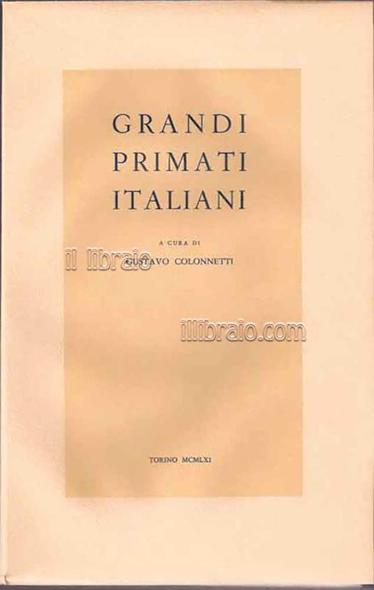 Grandi primati italiani - copertina