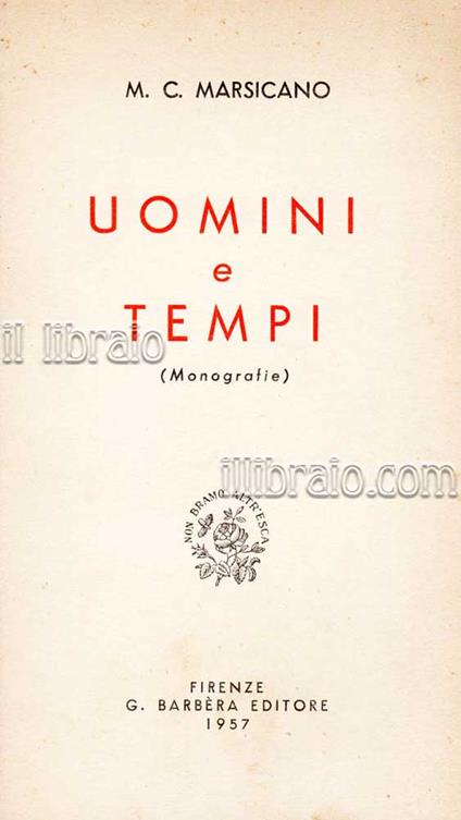 Uomini e tempi - copertina