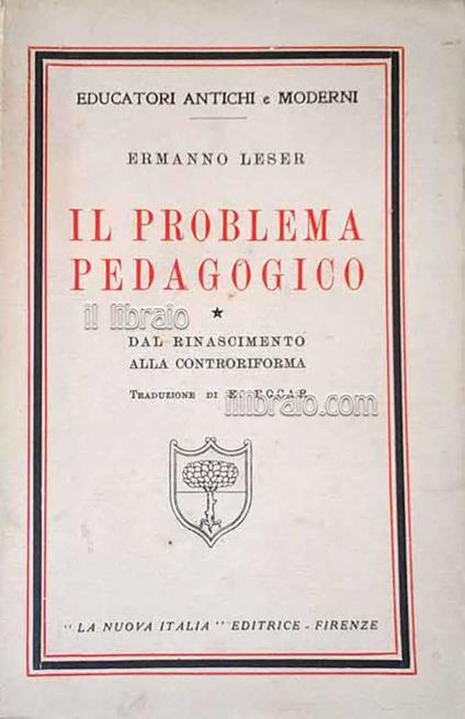 Il problema pedagogico - copertina