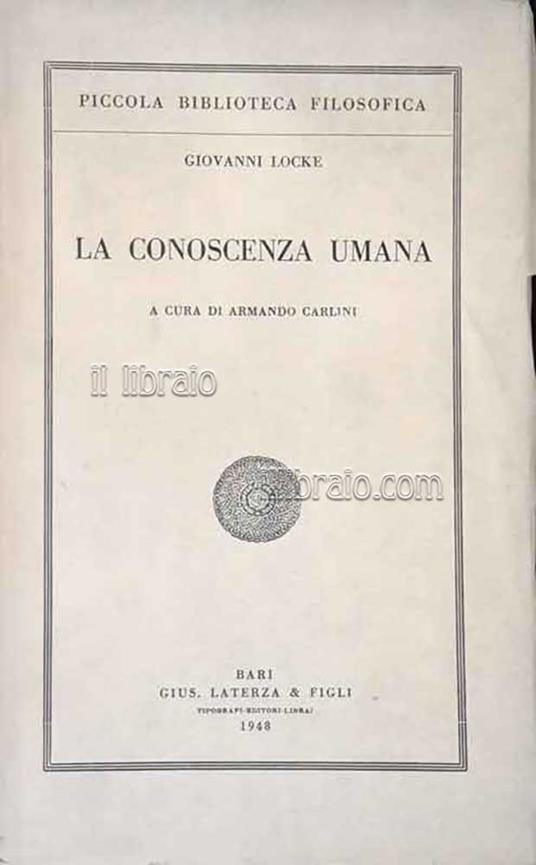 La conoscenza umana - copertina