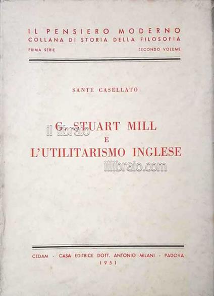 G. Stuart Mill e l'utilitarismo inglese - copertina
