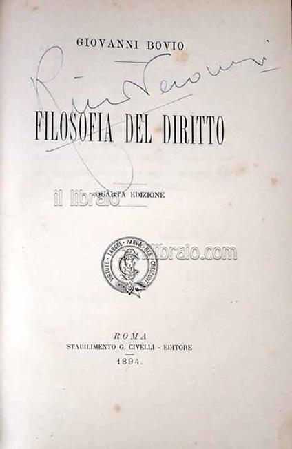 Filosofia del diritto - copertina