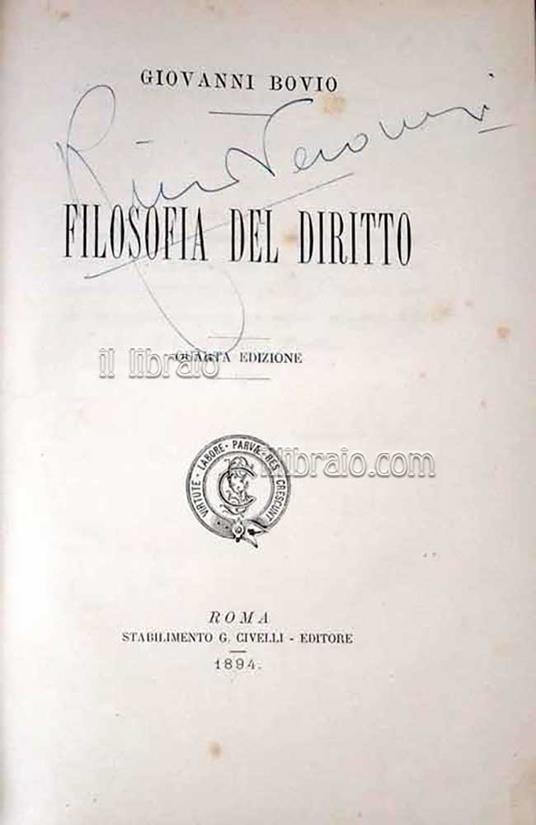 Filosofia del diritto - copertina