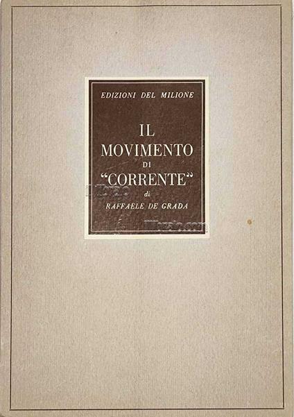 Il movimento di 'Correntè - copertina