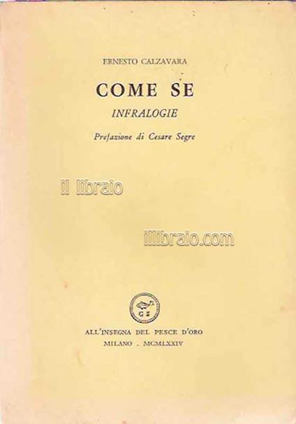 Come se. Infralogie - copertina