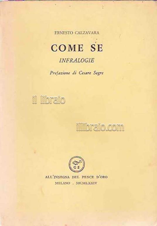 Come se. Infralogie - copertina