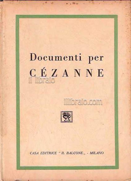 Documenti per Cezanne - copertina