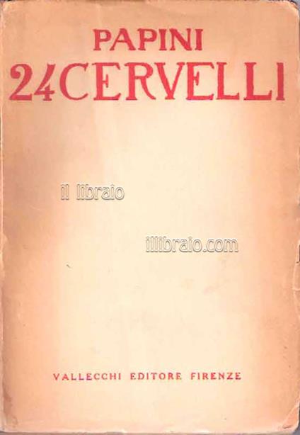 24 cervelli - Giovanni Papini - copertina