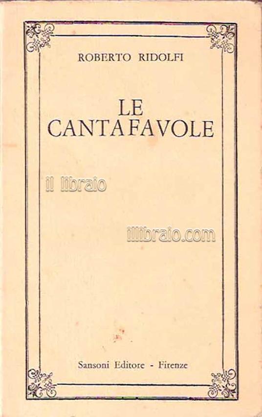 Le cantafavole - copertina