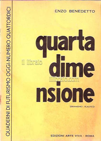 Quarta dimensione. Dinamismo - plastico - copertina