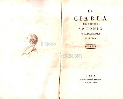 La ciarla del dottore A. G. d'Arezzo. Sestine - Il naso del dottore A. G. d'Arezzo, sestine - copertina