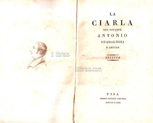 La ciarla del dottore A. G. d'Arezzo. Sestine - Il naso del dottore A. G. d'Arezzo, sestine - copertina