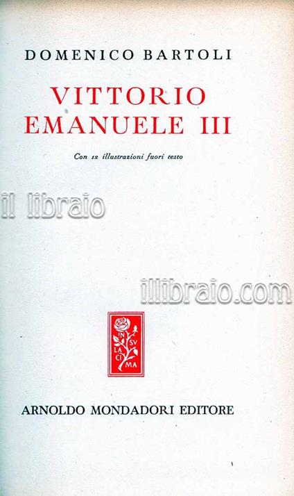 Vittorio Emanuele III - copertina