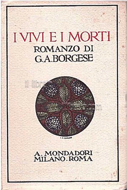 I vivi e i morti - Giuseppe A. Borgese - copertina