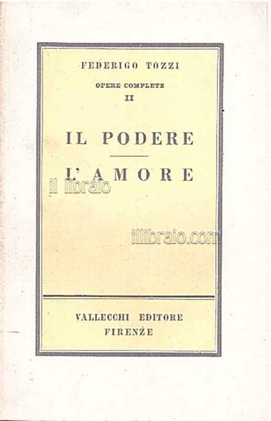 Il podere - L'amore - copertina