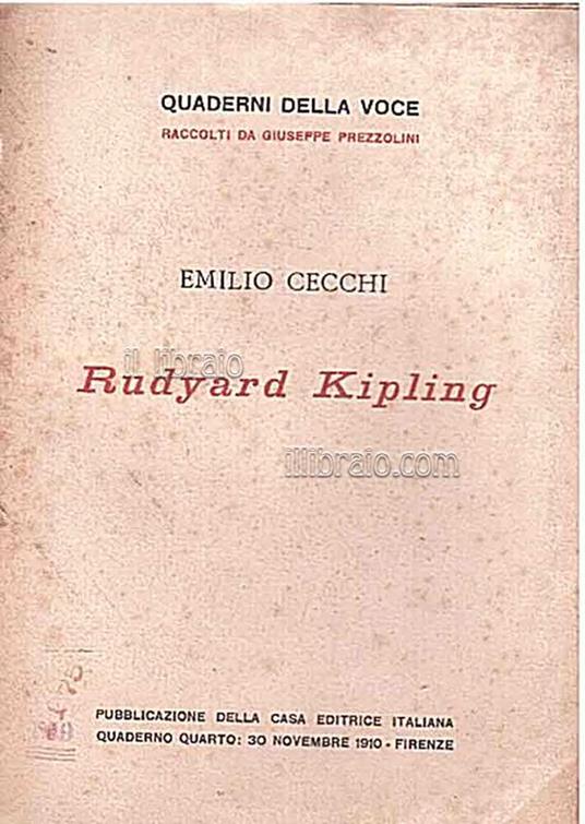 Rudyard Kipling - copertina