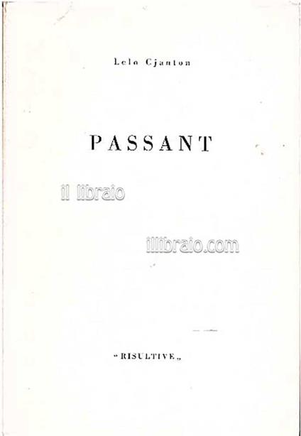 Passant - copertina