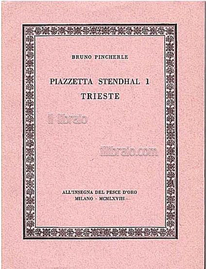 Piazzetta Stendhal 1 Trieste - copertina