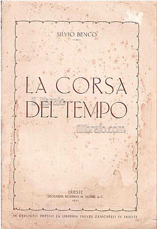 La corsa del tempo - copertina