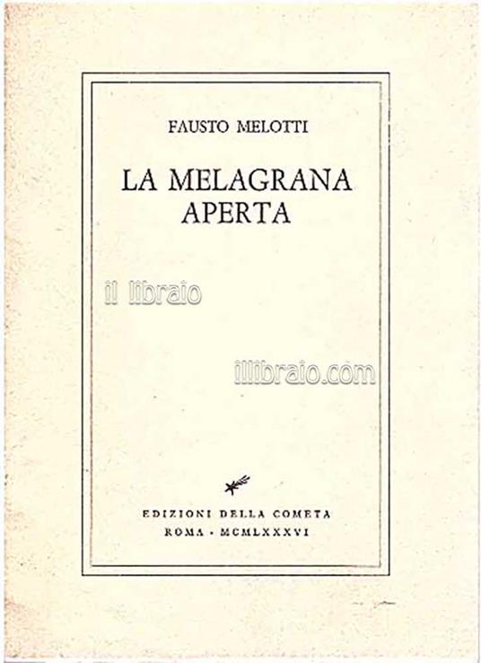 La melagrana aperta - copertina