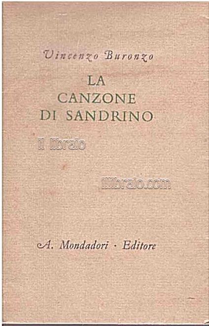 La canzone di Sandrino - copertina