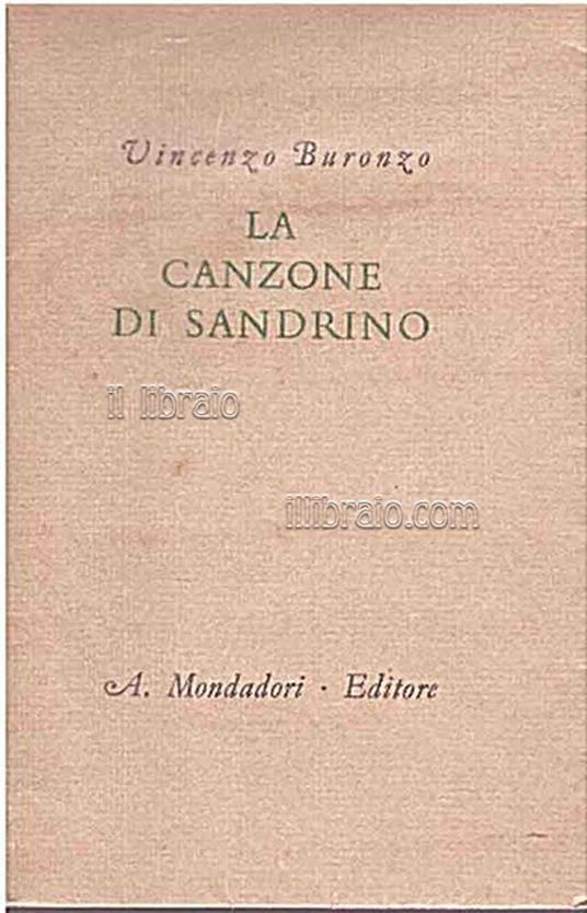 La canzone di Sandrino - copertina